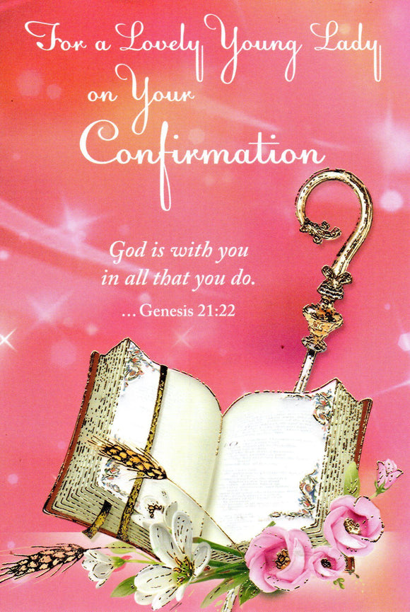 Greeting Card - For a Lovely Young Lady on Your Confirmation GC69003