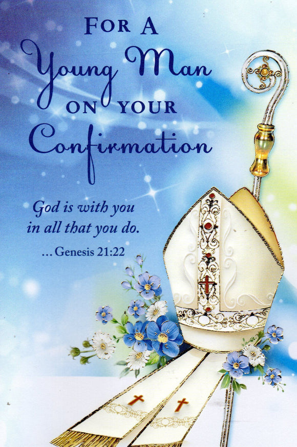 Greeting Card - For a Young Man on Your Confirmation GC69005