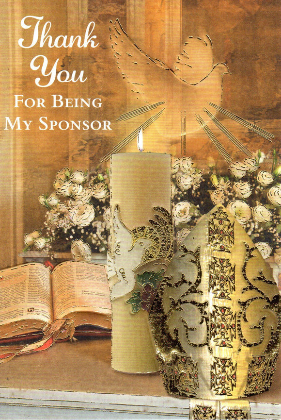 Greeting Card - Thank You for Being My Sponsor