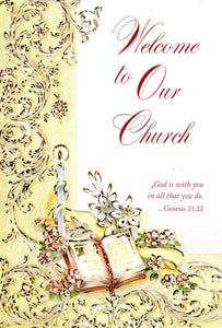 Greeting Card - Welcome to Our Church Adult