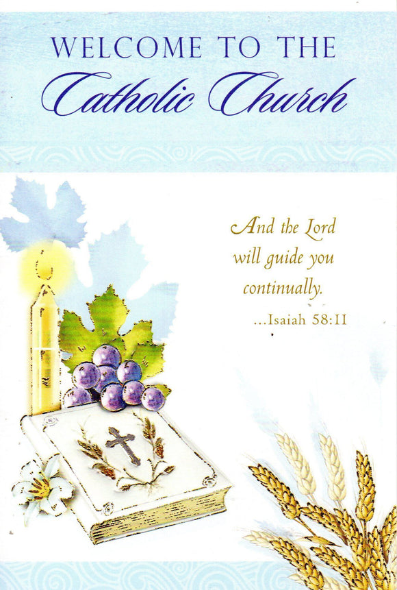 Greeting Card - Welcome to the Catholic Church GC69111