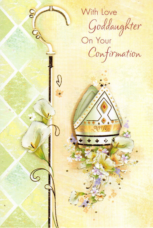 Greeting Card - With Love Goddaughter on Your Confirmation GC69112