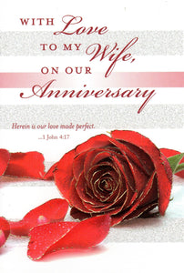 Greeting Card - With Love to My Wife on Our Anniversary