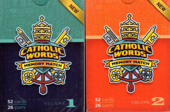Holy Heroes: Catholic Words Memory Match Card Game (Volume 1 and 2)