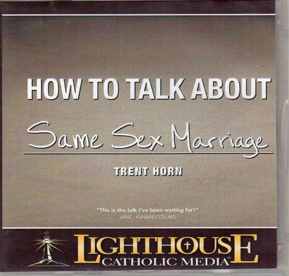 How to Talk about Same Sex Marriage CD