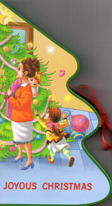 Joyous Christmas (Children's Shape Book with Ribbon)