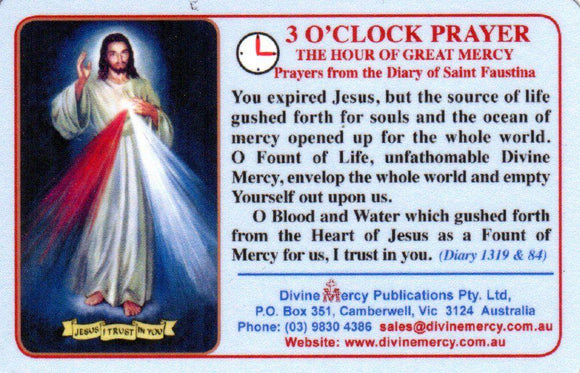 Magnet - Divine Mercy 3 O'Clock Prayer