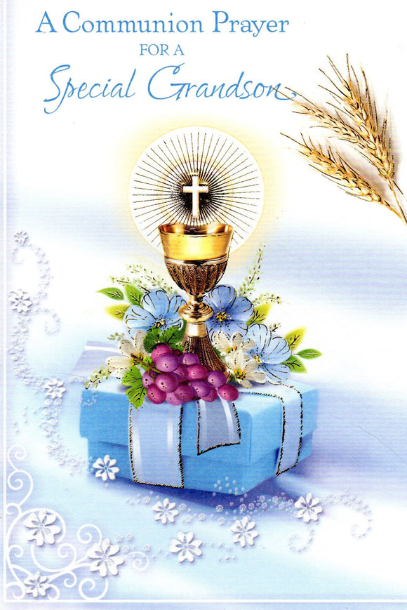 Greeting Card - A Communion Prayer for a Special Grandson