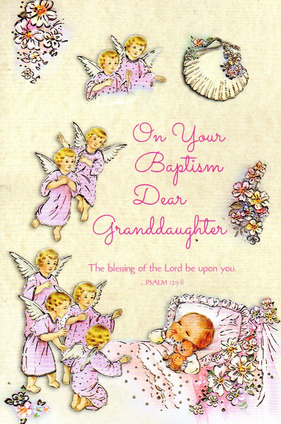 Greeting Card - Baptism Granddaughter
