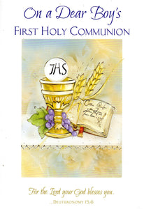 Greeting Card - On a Dear Boy's First Holy Communion