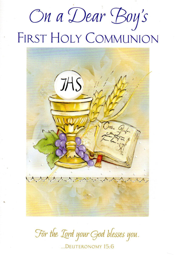 Greeting Card - On a Dear Boy's First Holy Communion