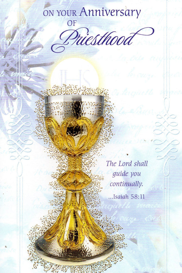 Greeting Card - On Your Anniversary of Priesthood GC52022