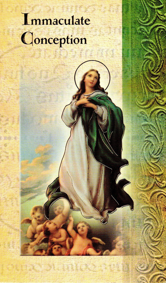 Prayer Card & Biography – Immaculate Conception