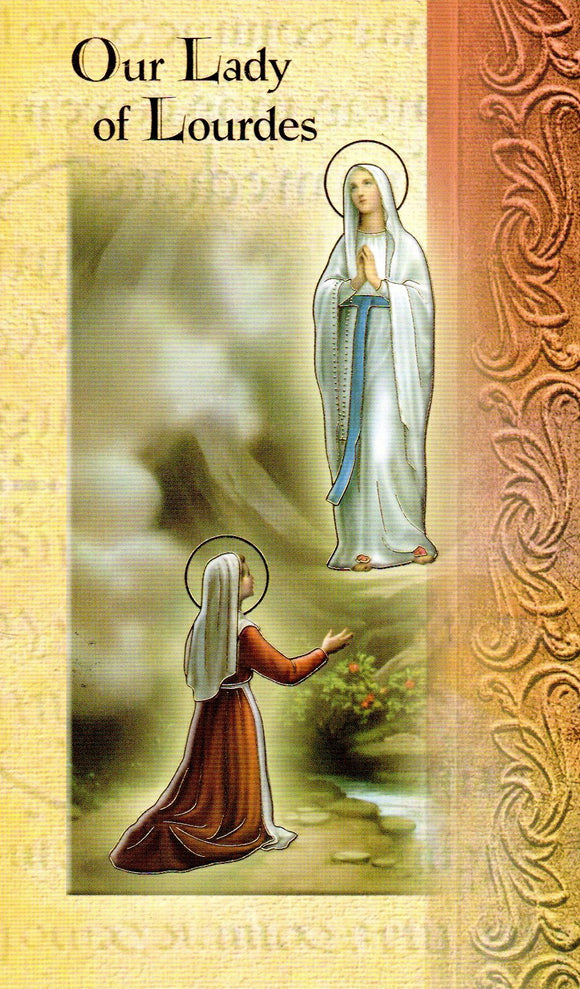 Prayer Card & Biography - Our Lady of Lourdes