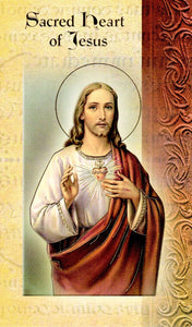 Prayer Card & Biography - Sacred Heart of Jesus