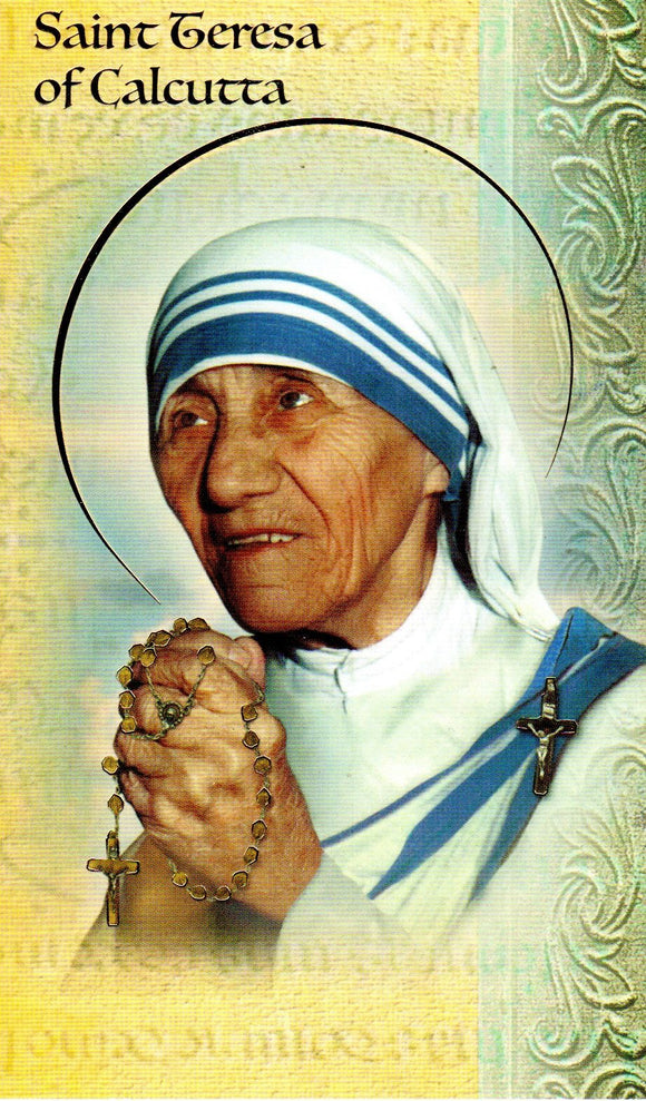 Prayer Card & Biography - Saint Teresa of Calcutta