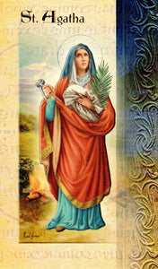 Prayer Card & Biography - St Agatha