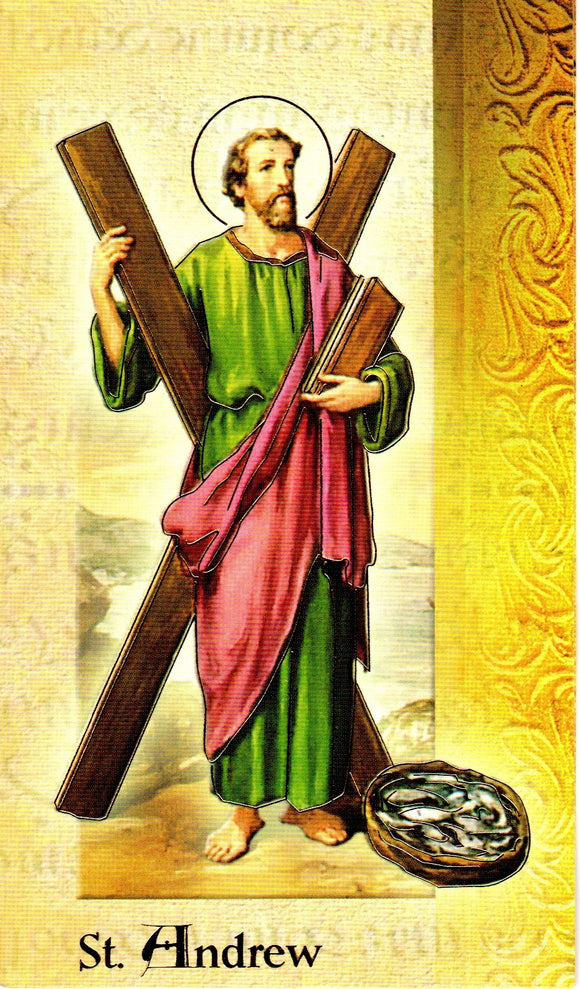 Prayer Card & Biography - St Andrew