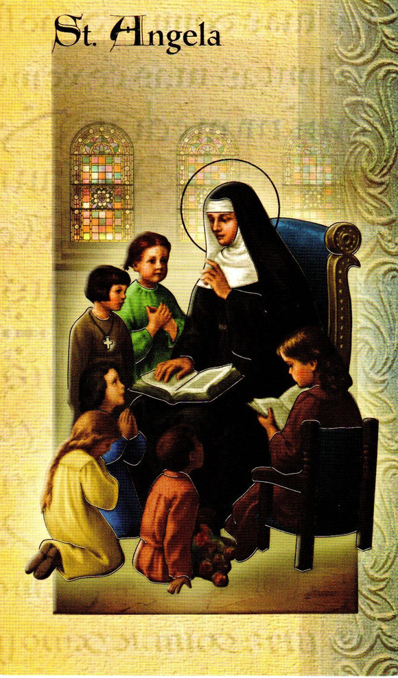 Prayer Card & Biography - St Angela Merici