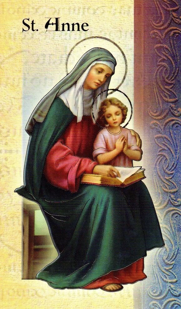 Prayer Card & Biography - St Anne