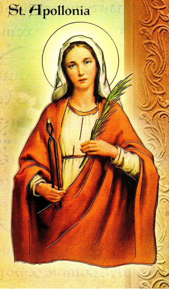 Prayer Card & Biography - St Apollonia