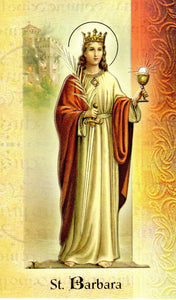 Prayer Card & Biography - St Barbara