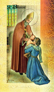 Prayer Card & Biography - St Blaise