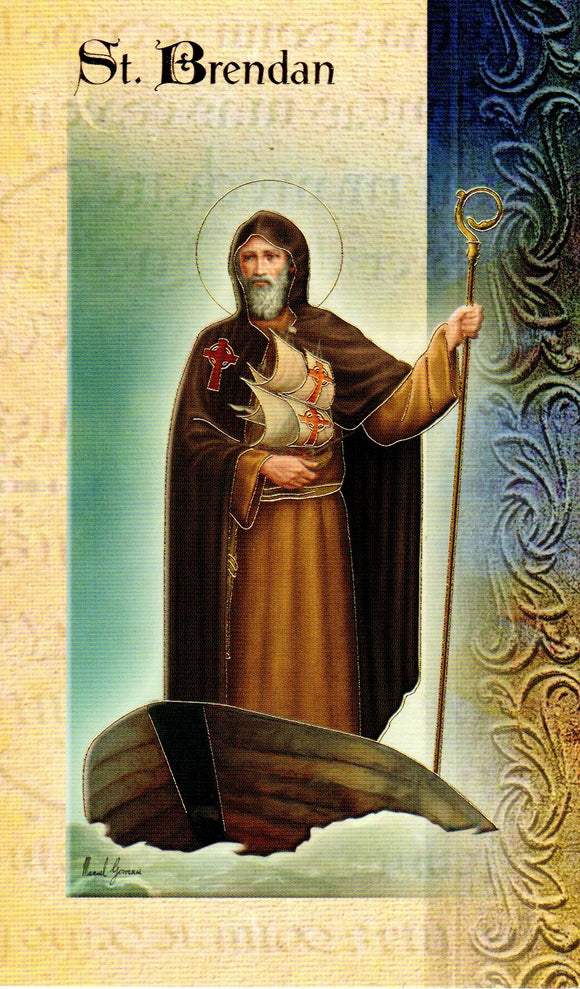 Prayer Card & Biography - St Brendan