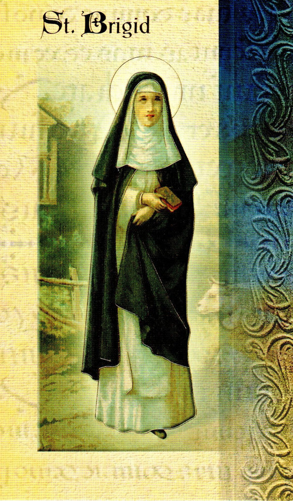 Prayer Card & Biography - St Brigid