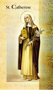 Prayer Card & Biography - St Catherine of Siena