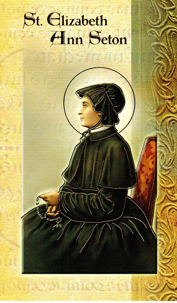 Prayer Card & Biography - St Elizabeth Ann Seton