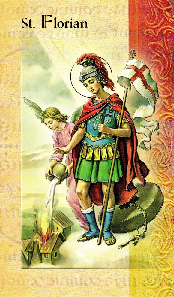 Prayer Card & Biography - St Florian