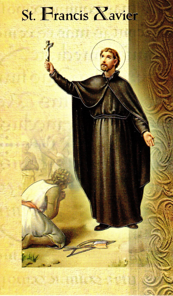 Prayer Card & Biography – St Francis Xavier