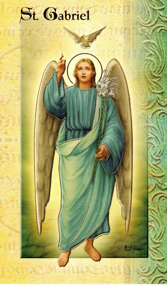 Prayer Card & Biography - St Gabriel