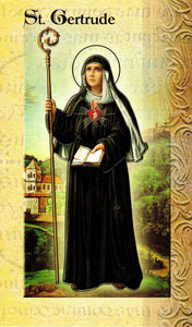 Prayer Card & Biography – St Gertrude