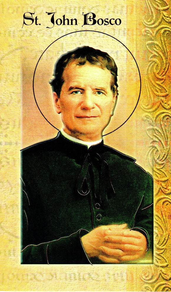 Prayer Card & Biography - St John Bosco