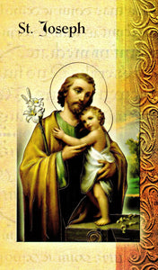 Prayer Card & Biography - St Joseph