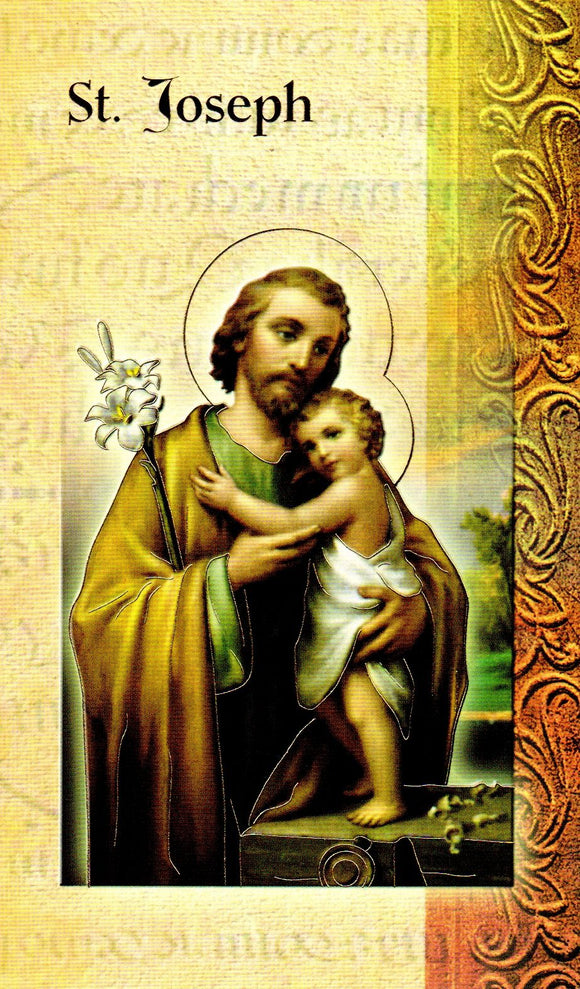 Prayer Card & Biography - St Joseph