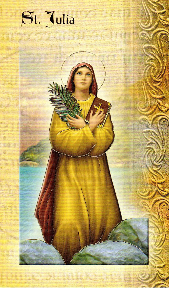 Prayer Card & Biography - St Julia