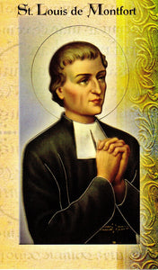 Prayer Card & Biography – St Louis de Montfort