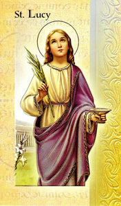 Prayer Card & Biography – St Lucy