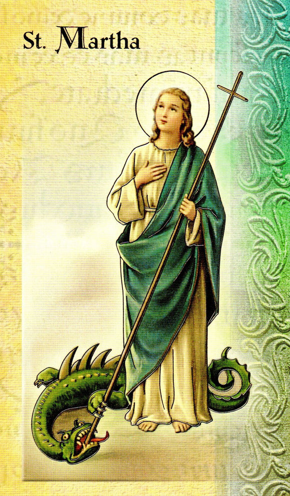 Prayer Card & Biography - St Martha