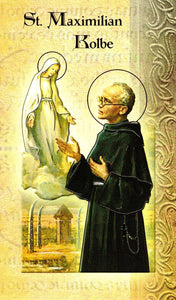 Prayer Card & Biography - St Maximilian Kolbe