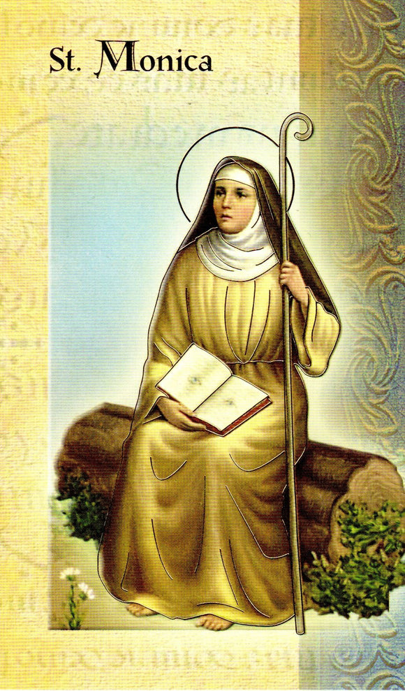 Prayer Card & Biography - St Monica