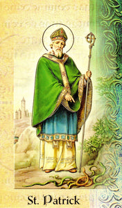 Prayer Card & Biography - St Patrick