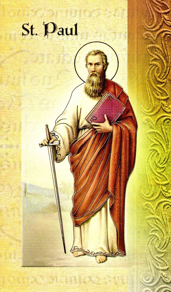 Prayer Card & Biography - St Paul