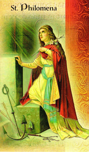 Prayer Card & Biography - St Philomena