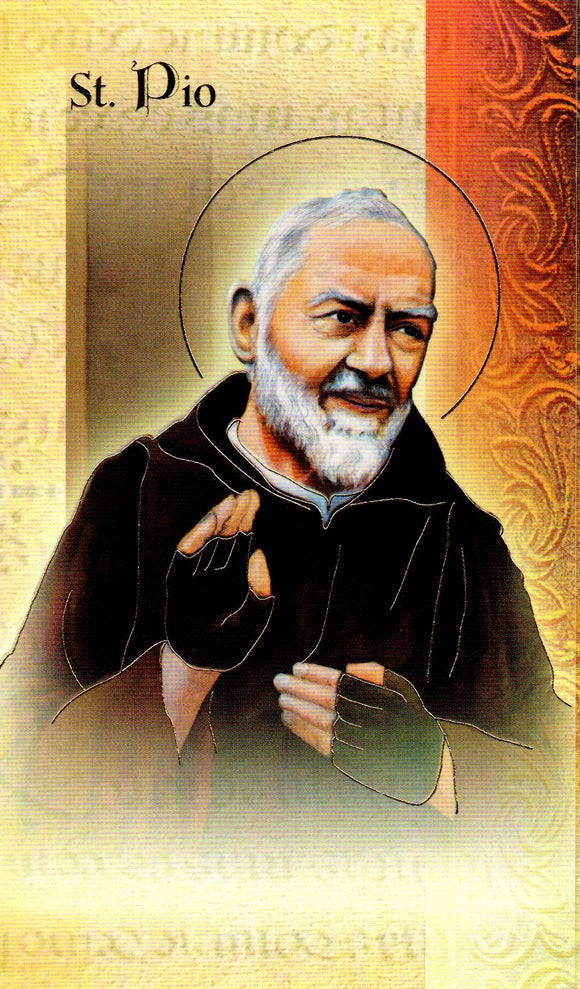 Prayer Card & Biography – St Pio