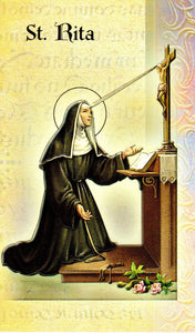 Prayer Card & Biography - St Rita