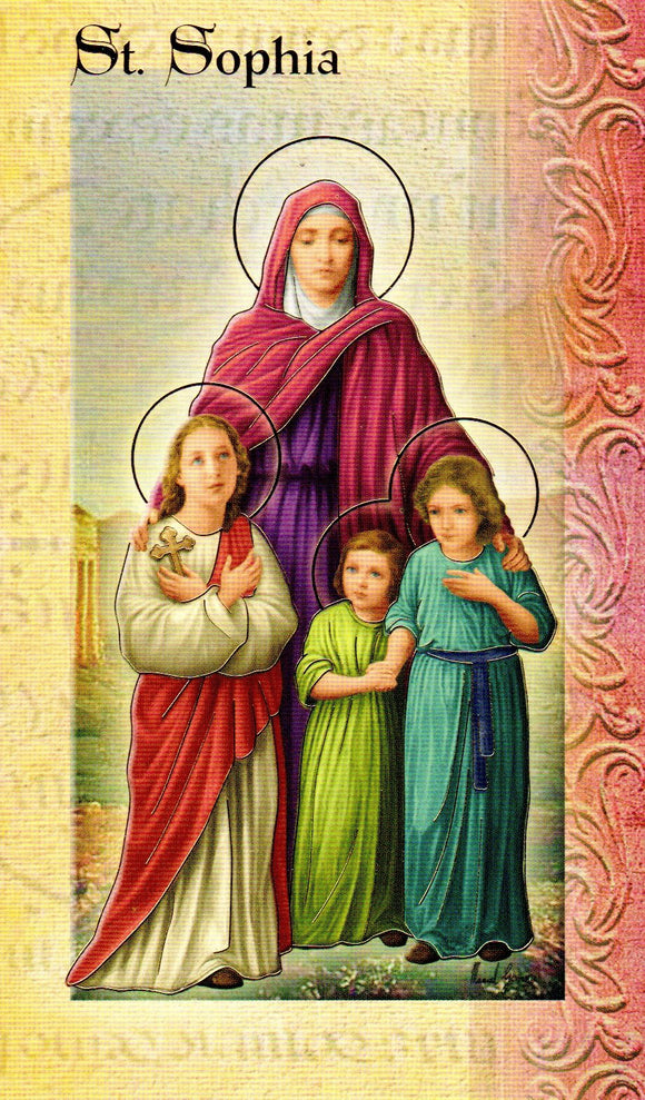 Prayer Card & Biography – St Sophia